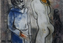 José Luis Cuevas, México, 1934. Serie Suite Madrileña, aguatinta y aguafuerte, 121 x 80 cms. 1987  (1)